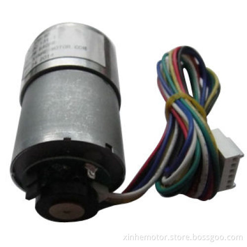 DC Gear motors with 64CPR encoder, low noise, for robots